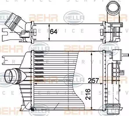 BEHR HELLA Service 8ML 376 988-164 - Intercooler autozon.pro