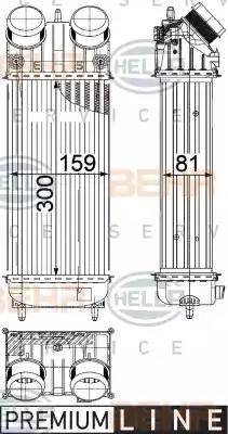 BEHR HELLA Service 8ML 376 822-231 - Intercooler autozon.pro