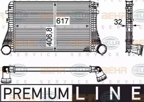 BEHR HELLA Service 8ML 376 746-061 - Intercooler autozon.pro