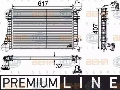 BEHR HELLA Service 8ML 376 746-071 - Intercooler autozon.pro