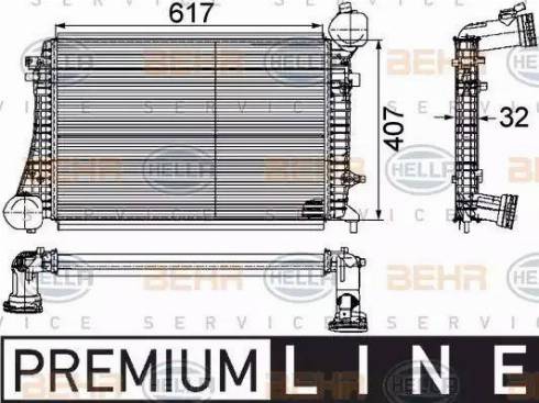 BEHR HELLA Service 8ML 376 746-151 - Intercooler autozon.pro