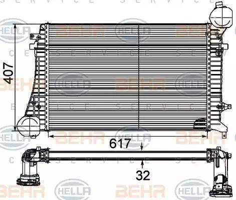 BEHR HELLA Service 8ML 376 746-131 - Intercooler autozon.pro