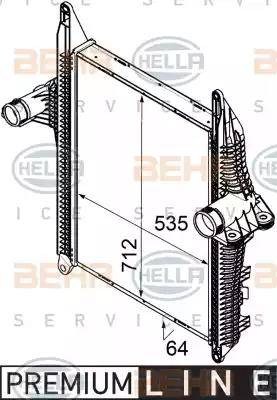 BEHR HELLA Service 8ML 376 746-301 - Intercooler autozon.pro