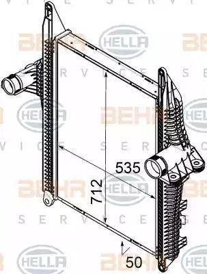 BEHR HELLA Service 8ML 376 746-291 - Intercooler autozon.pro