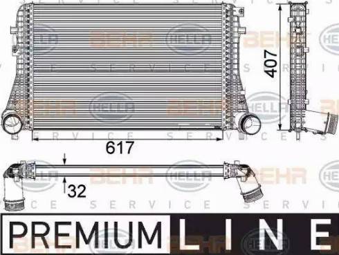 BEHR HELLA Service 8ML 376 746-741 - Intercooler autozon.pro