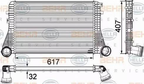 BEHR HELLA Service 8ML 376 746-711 - Intercooler autozon.pro