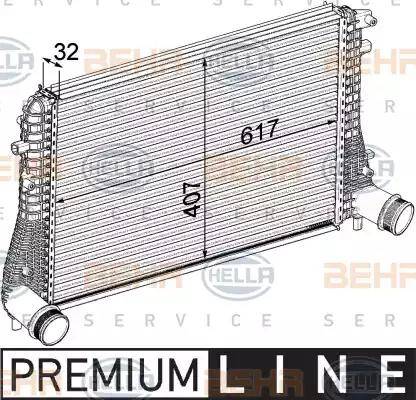 BEHR HELLA Service 8ML 376 746-721 - Intercooler autozon.pro