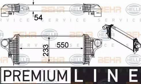 BEHR HELLA Service 8ML 376 754-611 - Intercooler autozon.pro