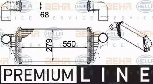 BEHR HELLA Service 8ML 376 754-621 - Intercooler autozon.pro