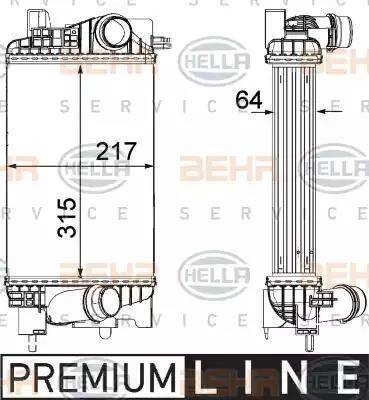 BEHR HELLA Service 8ML 376 756-421 - Intercooler autozon.pro