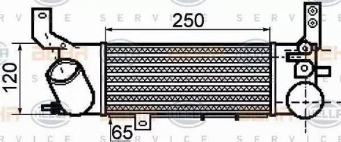 BEHR HELLA Service 8ML 376 756-551 - Intercooler autozon.pro