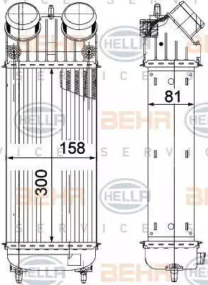 BEHR HELLA Service 8ML 376 756-741 - Intercooler autozon.pro