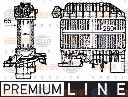 BEHR HELLA Service 8ML 376 760-651 - Intercooler autozon.pro