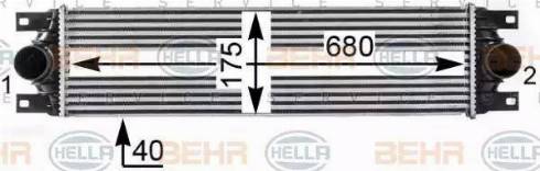 BEHR HELLA Service 8ML 376 700-641 - Intercooler autozon.pro