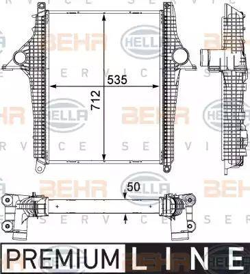 BEHR HELLA Service 8ML 376 733-401 - Intercooler autozon.pro