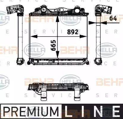 BEHR HELLA Service 8ML 376 724-321 - Intercooler autozon.pro