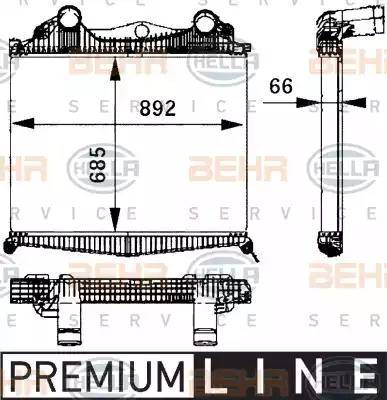 BEHR HELLA Service 8ML 376 724-211 - Intercooler autozon.pro