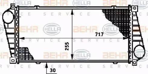 BEHR HELLA Service 8ML 376 720-391 - Intercooler autozon.pro