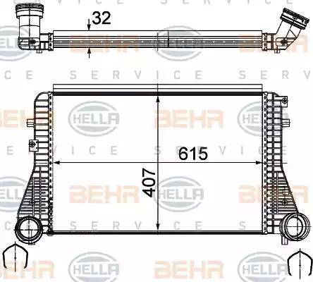 BEHR HELLA Service 8ML 376 723-544 - Intercooler autozon.pro