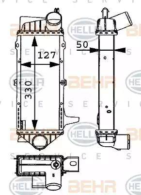 BEHR HELLA Service 8ML 376 723-111 - Intercooler autozon.pro