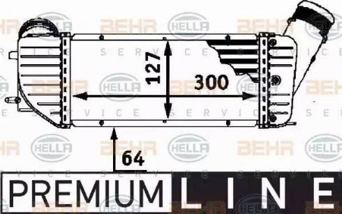 BEHR HELLA Service 8ML 376 723-371 - Intercooler autozon.pro