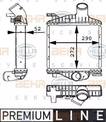 BEHR HELLA Service 8ML 376 723-701 - Intercooler autozon.pro