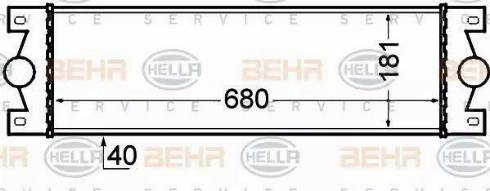 BEHR HELLA Service 8ML 376 776-521 - Intercooler autozon.pro