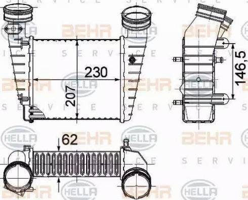 BEHR HELLA Service 8ML 376 776-611 - Intercooler autozon.pro