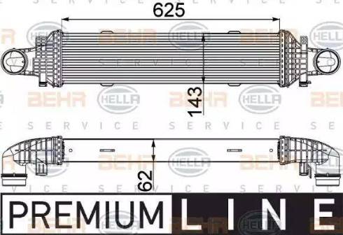 BEHR HELLA Service 8ML 376 777-101 - Intercooler autozon.pro