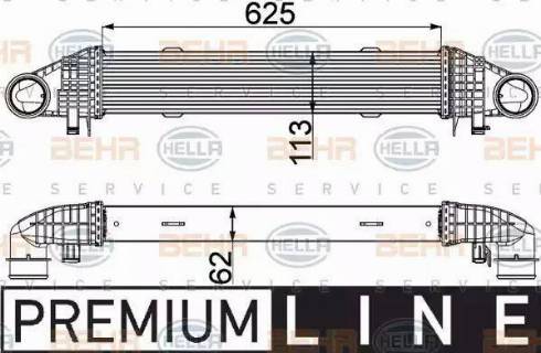 BEHR HELLA Service 8ML 376 777-121 - Intercooler autozon.pro