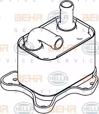 BEHR HELLA Service 8MO 376 792-791 - Radiatore olio, Cambio automatico autozon.pro