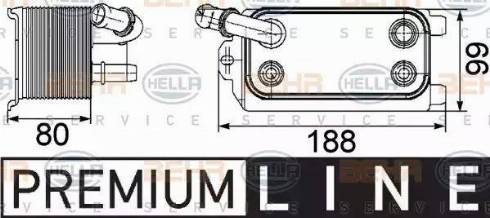 BEHR HELLA Service 8MO 376 747-161 - Radiatore olio, Cambio automatico autozon.pro