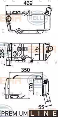 BEHR HELLA Service 8MO 376 765-511 - Radiatore olio, Retarder autozon.pro