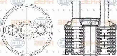 BEHR HELLA Service 8MO 376 787-691 - Radiatore olio, Cambio automatico autozon.pro