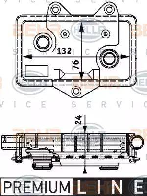 BEHR HELLA Service 8MO 376 726-051 - Radiatore olio, Olio motore autozon.pro