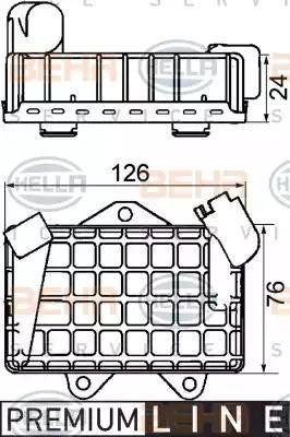 BEHR HELLA Service 8MO 376 726-021 - Radiatore olio, Olio motore autozon.pro