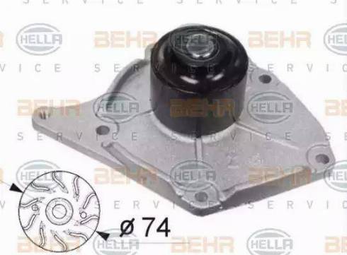 BEHR HELLA Service 8MP 376 800-514 - Pompa acqua autozon.pro