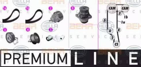 BEHR HELLA Service 8MP 376 801-841 - Pompa acqua + Kit cinghie dentate autozon.pro