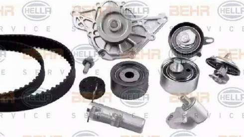 BEHR HELLA Service 8MP 376 877-801 - Pompa acqua + Kit cinghie dentate autozon.pro