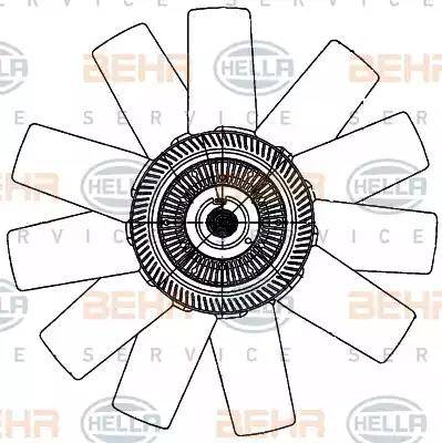 BEHR HELLA Service 8MV 376 906-741 - Ventola, Raffreddamento motore autozon.pro