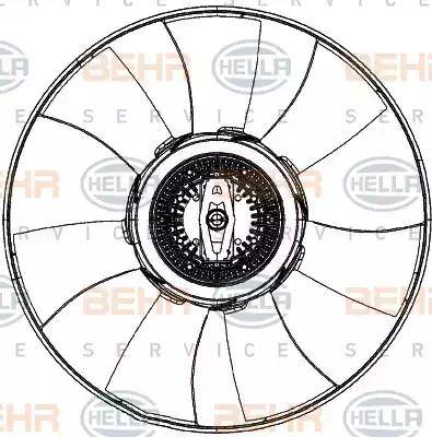 BEHR HELLA Service 8MV 376 906-781 - Ventola, Raffreddamento motore autozon.pro