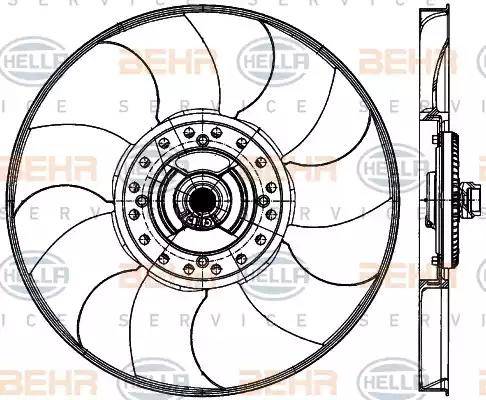 BEHR HELLA Service 8MV 376 906-731 - Ventola, Raffreddamento motore autozon.pro