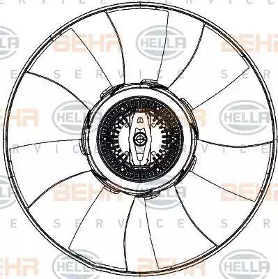 BEHR HELLA Service 8MV 376 906-771 - Ventola, Raffreddamento motore autozon.pro