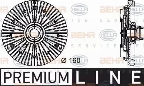 BEHR HELLA Service 8MV 376 732-031 - Giunto di collegamento, Ventilatore radiatore autozon.pro