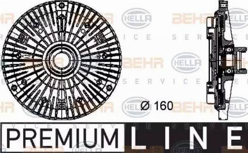 BEHR HELLA Service 8MV 376 732-101 - Giunto di collegamento, Ventilatore radiatore autozon.pro