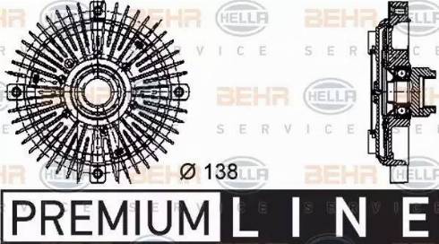 BEHR HELLA Service 8MV 376 732-231 - Giunto di collegamento, Ventilatore radiatore autozon.pro