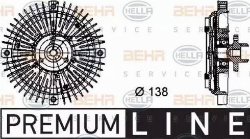 BEHR HELLA Service 8MV 376 732-221 - Giunto di collegamento, Ventilatore radiatore autozon.pro