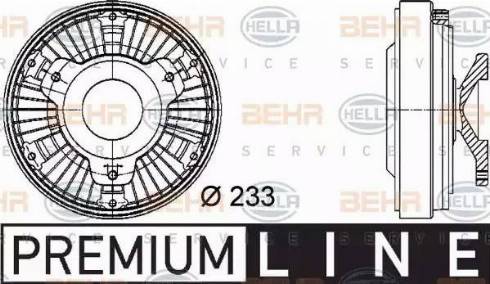 BEHR HELLA Service 8MV 376 729-481 - Giunto di collegamento, Ventilatore radiatore autozon.pro