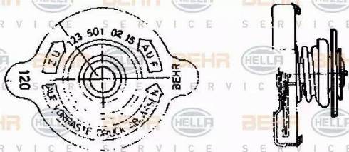 BEHR HELLA Service 8MY 376 742-141 - Tappo, serbatoio refrigerante autozon.pro