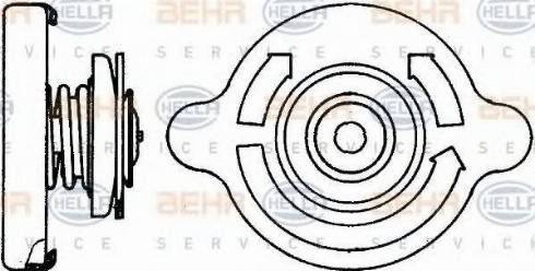 BEHR HELLA Service 8MY 376 742-221 - Tappo, radiatore autozon.pro